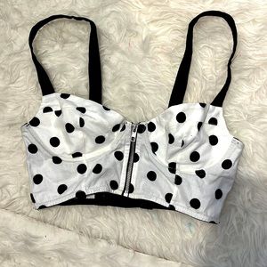 Sexy Polka Dot Bralette top with open strap back by VS Pink - S